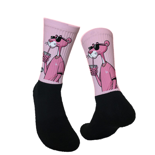 Pink Panther Drinking Bobba